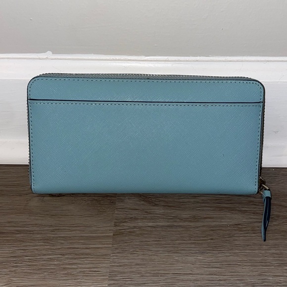 Kate Spade Blue Zipper Wallet - Picture 2 of 4